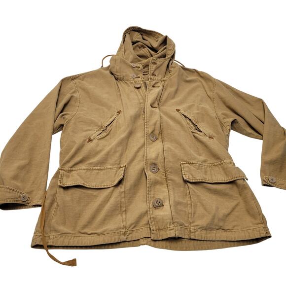 Free People Joshua tree tan hooded anorak utility jacket quilted - Picture 3 of 15